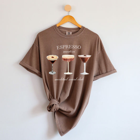 Espresso Martini Mocktail Short Sleeve T-Shirt